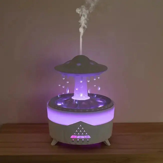 RainFlow Sanctuary™ | Biophilic Rain Cloud Humidifier & Aroma Diffuser - RainFlowWoodenUSRainFlow